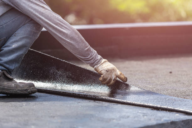 Professional Exterior Waterproofing technician working in Bellevue, WI